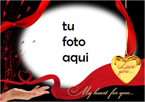 Marco Para Foto Mi Corazón Para Ti Amor Marcos - Marco Para Foto Mi Corazón Para Ti Amor Marcos