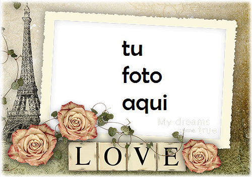 Marco Para Foto París Hace Realidad Los Sueños Amor Marcos - Marco Para Foto París Hace Realidad Los Sueños Amor Marcos