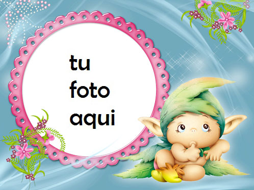 Marco Para Foto Pequeño duende 2 Niños Marcos - Marco Para Foto Pequeño duende 2 Niños Marcos