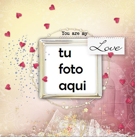 Marco Para Foto Pequeños Corazones A Tu Alrededor Amor Marcos - Marco Para Foto Pequeños Corazones A Tu Alrededor Amor Marcos