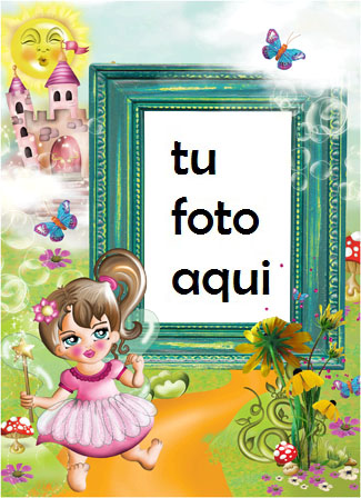 Marco Para Foto Princesa De Cuento De Hadas Niños Marcos - Marco Para Foto Princesa De Cuento De Hadas Niños Marcos