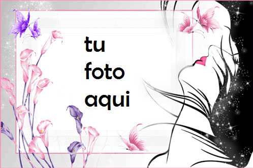 Marco Para Foto Rosa Noche Fantasía Amor Marcos - Marco Para Foto Rosa Noche Fantasía Amor Marcos