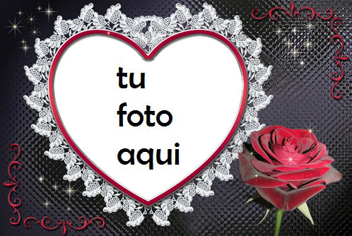 Marco Para Foto Rose Heart Amor Marcos - Marco Para Foto Rose Heart Amor Marcos
