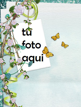 Marco Para Foto Sakura Y Mariposas Amor Marcos - Marco Para Foto Sakura Y Mariposas Amor Marcos