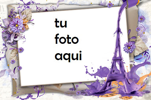 Marco Para Foto Tiempo Romántico Bajo La Torre Eiffel Amor Marcos - Marco Para Foto Tiempo Romántico Bajo La Torre Eiffel Amor Marcos