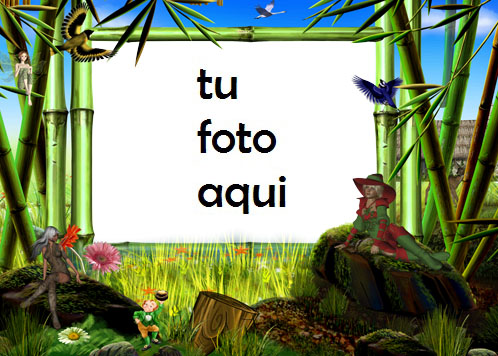 Marco Para Foto Tierra De Hadas Mágicas Primavera Marcos - Marco Para Foto Tierra De Hadas Mágicas Primavera Marcos