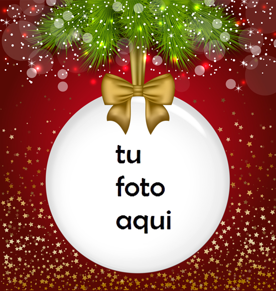 Marco Para Foto Bola Navideña Navidad Marcos - Marco Para Foto Bola Navideña Navidad Marcos