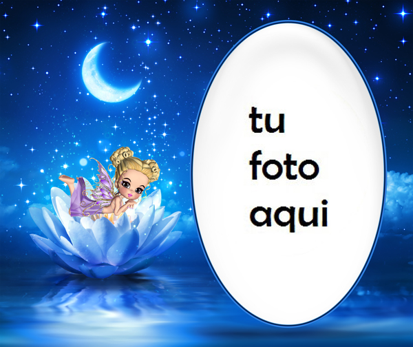 Marco Para Foto Hada Linda De La Noche Niños Marcos - Marco Para Foto Hada Linda De La Noche Niños Marcos