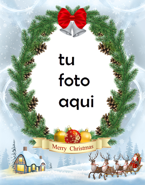 Marco Para Foto Navidad Nevada Navidad Marcos - Marco Para Foto Navidad Nevada Navidad Marcos