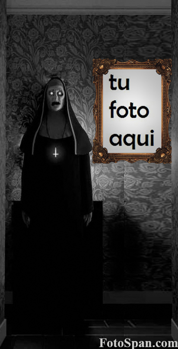 el marco de fotos de miedo de monja - el marco de fotos de miedo de monja
