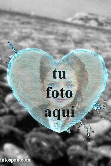 Aqua Heart Marco Para Foto - Aqua Heart Marco Para Foto