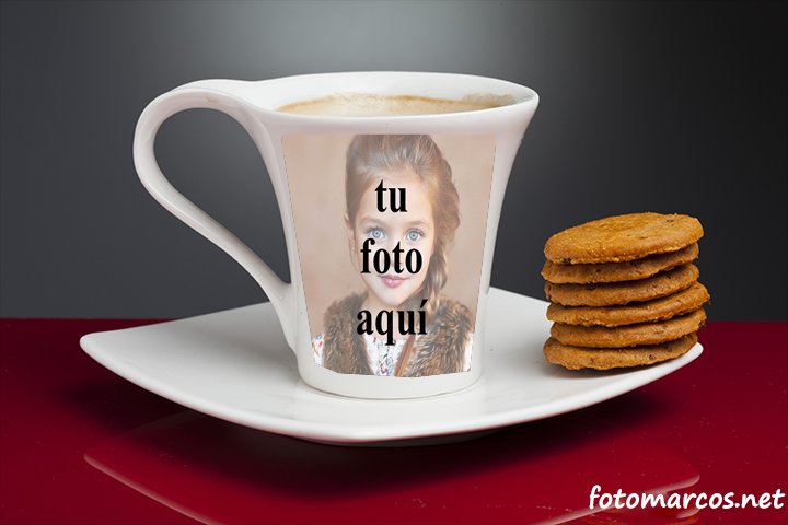 taza de té con marco de fotos - taza de té con marco de fotos