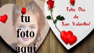 feliz día de san valentín tarjeta de marco de fotos 390x220 - feliz día de san valentín tarjeta de marco de fotos
