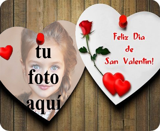 feliz día de san valentín tarjeta de marco de fotos - feliz día de san valentín tarjeta de marco de fotos