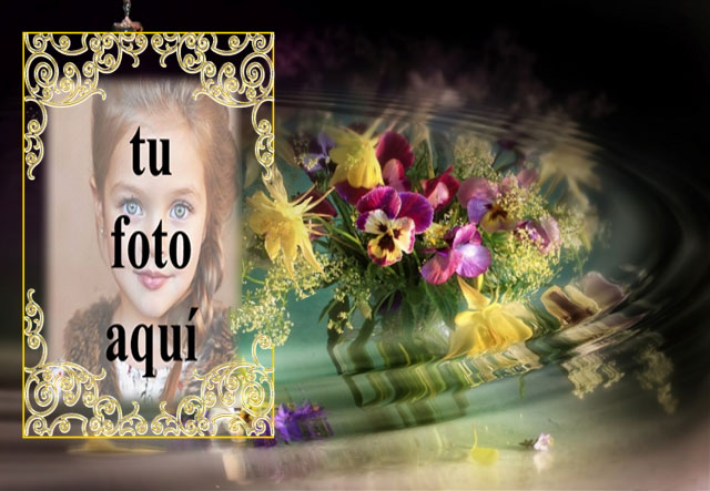 Marco Dorado Con El Ramo De Flores Más Bello Foto Marcos - Marco Dorado Con El Ramo De Flores Más Bello Foto Marcos