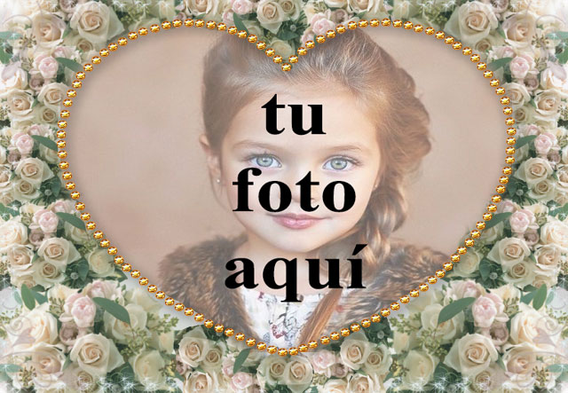 Marco dorado y flor foto marcos - Marco dorado y flor foto marcos