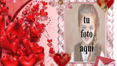 marco rosa con muchos corazones rojos foto marcos 390x220 - marco rosa con muchos corazones rojos foto marcos