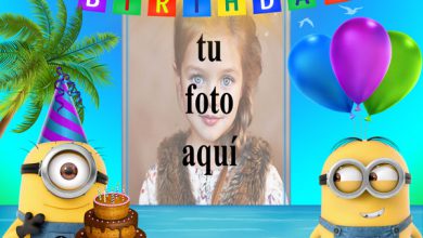 Feliz Cumpleaños Con Minions Marcos para fotos 390x220 - Feliz Cumpleaños Con Minions Marcos para fotos