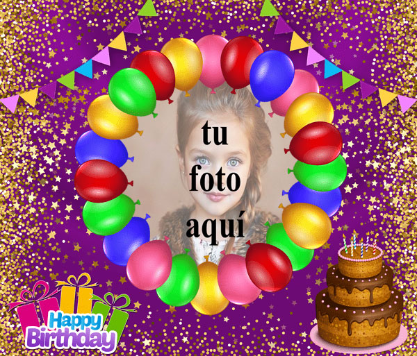 Feliz Cumpleaños Pastel De Chocolate Marcos para fotos - Feliz Cumpleaños Pastel De Chocolate Marcos para fotos