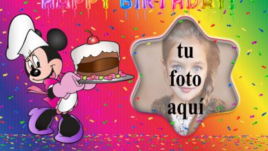 Pastel De Cumpleaños De Minnie Mouse Marco Foto 390x220 - Pastel De Cumpleaños De Minnie Mouse Marco Foto
