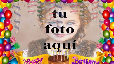 Pastel De Feliz Cumpleaños Con Velas Marcos para fotos 390x220 - Pastel De Feliz Cumpleaños Con Velas Marcos para fotos