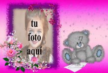 el romantico marco de fotos de juguete de oso de peluche 220x150 - el romántico marco de fotos de juguete de oso de peluche