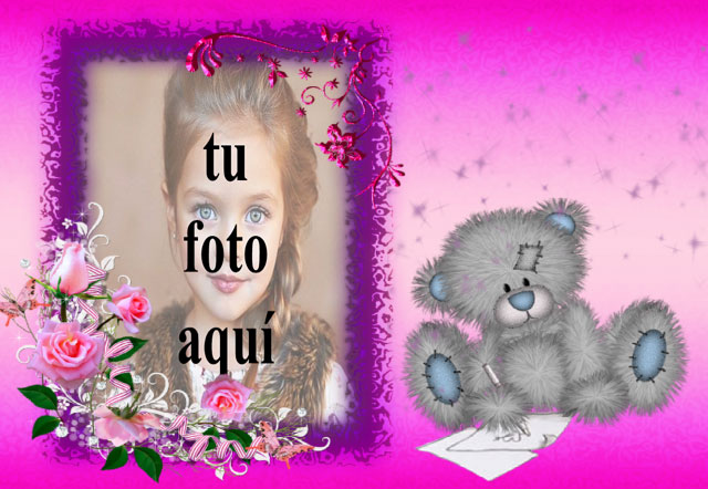 el romantico marco de fotos de juguete de oso de peluche - el romántico marco de fotos de juguete de oso de peluche