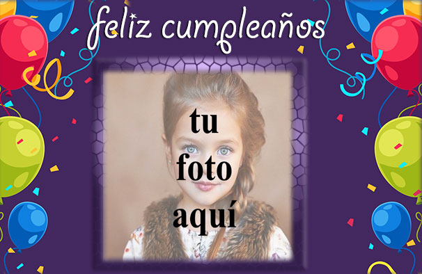 feliz cumpleaños con globos marco de fotos - feliz cumpleaños con globos marco de fotos