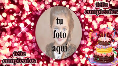 feliz cumpleaños marco de fotos de luz brillante fiesta 390x220 - feliz cumpleaños marco de fotos de luz brillante fiesta