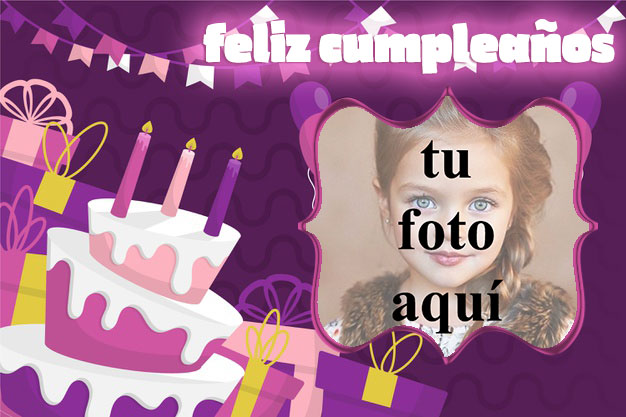 feliz cumpleaños marco de fotos muy bonito pastel - feliz cumpleaños marco de fotos muy bonito pastel