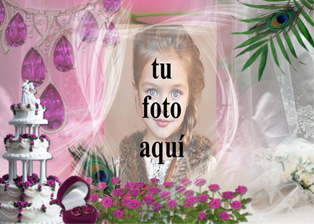 hermoso marco de fotos de boda con pastel blanco - hermoso marco de fotos de boda con pastel blanco