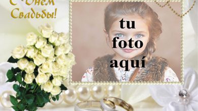 marco de fotos de boda con ramo de rosas blancas 390x220 - marco de fotos de boda con ramo de rosas blancas