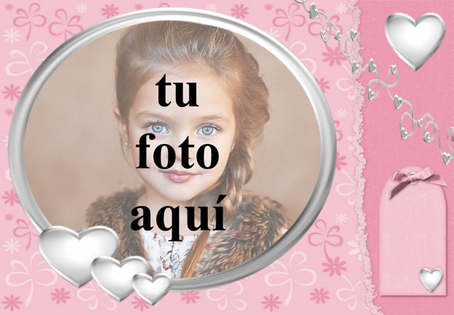 marco de fotos de corazón blanco con fondo rosa - marco de fotos de corazón blanco con fondo rosa
