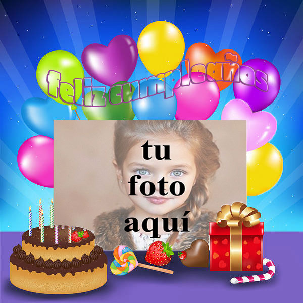 marco de fotos de feliz cumpleaños entre pastel - marco de fotos de feliz cumpleaños entre pastel