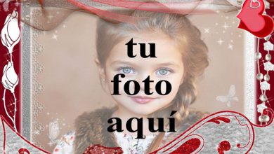 marco de fotos decorado romantico rojo 390x220 - marco de fotos decorado romántico rojo