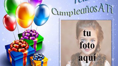 marco de fotos feliz cumpleaños con regalos y globos 390x220 - marco de fotos feliz cumpleaños con regalos y globos