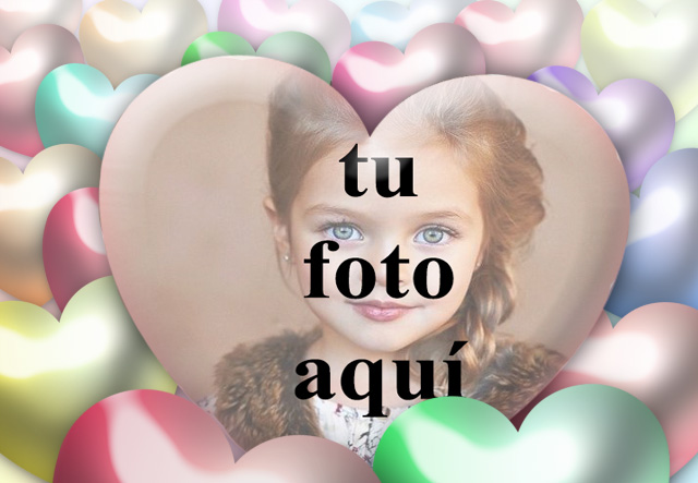 Marco de fotos romantico 3D Corazon 3D con tu foto dentro - Marco de fotos romántico 3D Corazón 3D con tu foto dentro