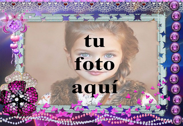 el romantico marco de fotos morado con bonita decoracion - el romántico marco de fotos morado con bonita decoración