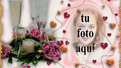 marco de fotos de bebida romantica con marco de amor 390x220 - marco de fotos de bebida romántica con marco de amor