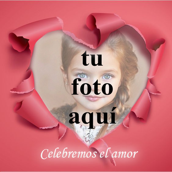 Celebremos el amor en mi marco de fotos en forma de corazon - Celebremos el amor en mi marco de fotos en forma de corazón