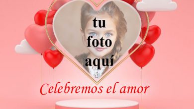 Celebremos el amor marco de fotos en forma de corazon 390x220 - Celebremos el amor marco de fotos en forma de corazón