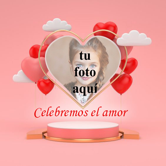 Celebremos el amor marco de fotos en forma de corazon - Celebremos el amor marco de fotos en forma de corazón