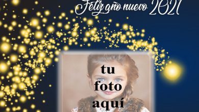 Feliz ano nuevo 2021 marco de fotos de estrellas doradas 390x220 - Feliz año nuevo 2021 marco de fotos de estrellas doradas