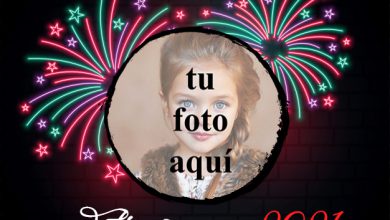 Feliz ano nuevo 2021 marco de fotos de luz de neon 390x220 - Feliz año nuevo 2021 marco de fotos de luz de neón