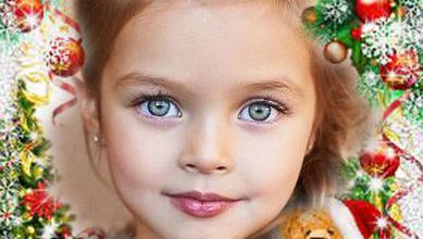 bonita tarjeta de marco de santa claus 389x220 - bonita tarjeta de marco de santa claus