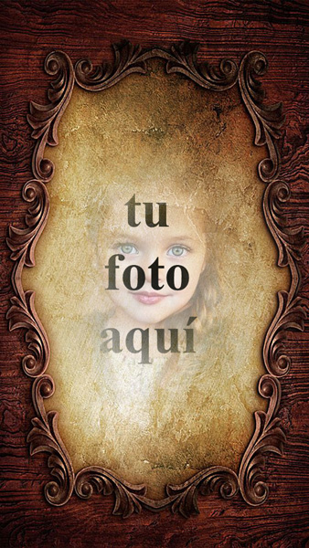 Marco De Madera Muy Antiguo Foto Marcos - Marco De Madera Muy Antiguo Foto Marcos