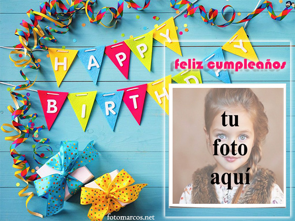 feliz cumpleanos Foto Marcos tarjeta - feliz cumpleaños Foto Marcos tarjeta