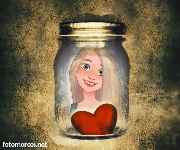 El tarro del amor Romantica Foto Marcos - El tarro del amor Romántica Foto Marcos