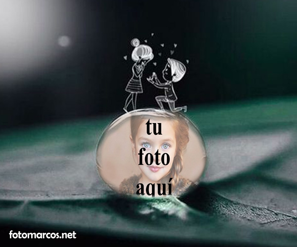 gota de amor Romantica Foto Marcos - gota de amor Romántica Foto Marcos