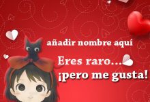 Eres raro pero me gusta agregar nombre en la foto modelo 220x150 - Eres raro pero me gusta agregar nombre en la foto